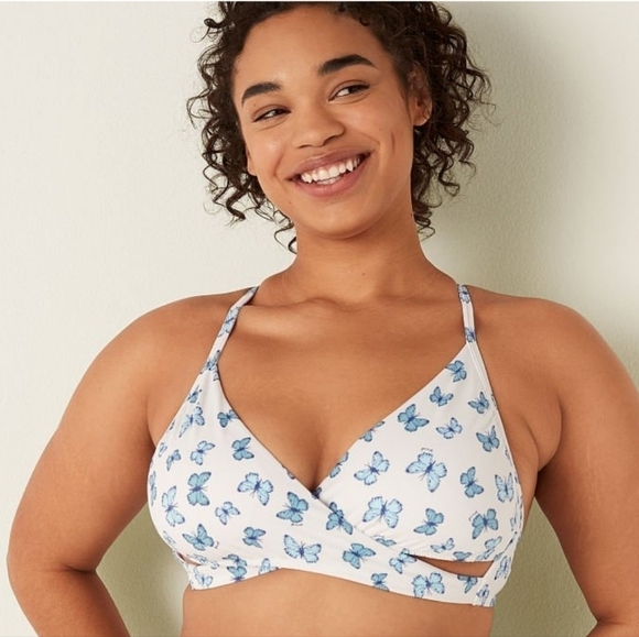 VS PINK REVERSIBLE MINI BIKINI BOTTOMS & WRAP TOP SET NWOT - Picture 2 of 12